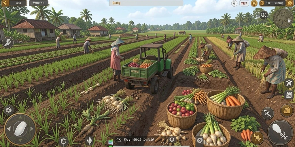 Screenshot menggambarkan aksi seru dalam pertandingan.